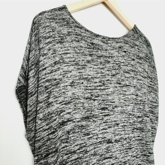 WILFRED Aritzia Lorelei w/ Pockets Soft Knit Tunic Dress Marled Dark Gray Sz XXS - Picture 11 of 13